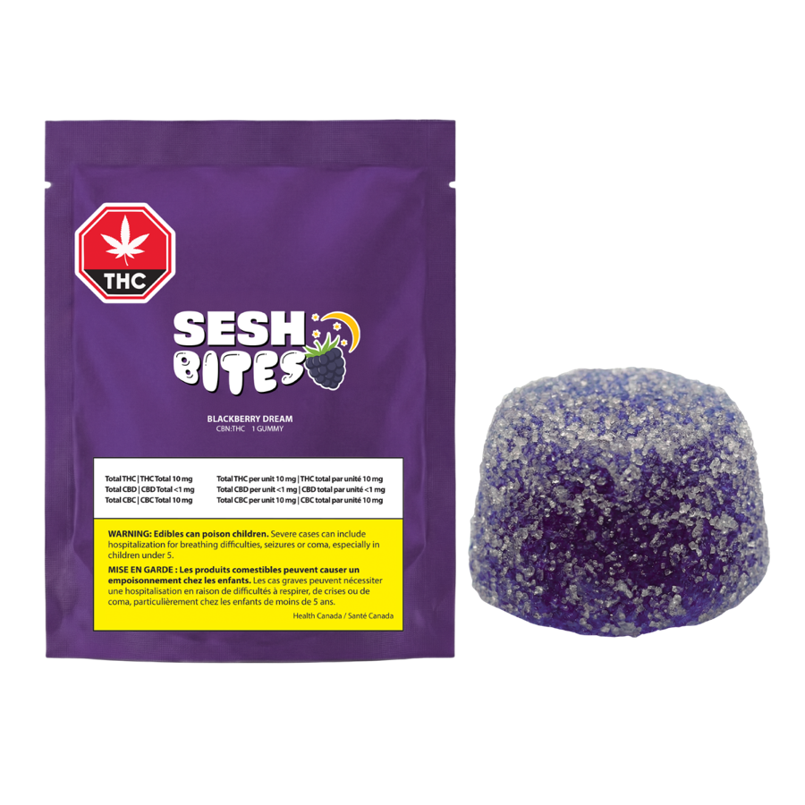 Sesh Bites Blackberry Dream CBN:CBD:THC